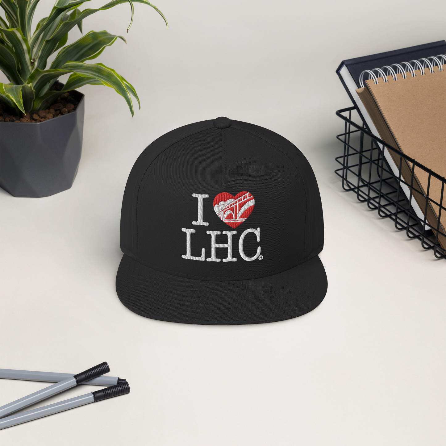 I Love LHC | Flat Bill Cap