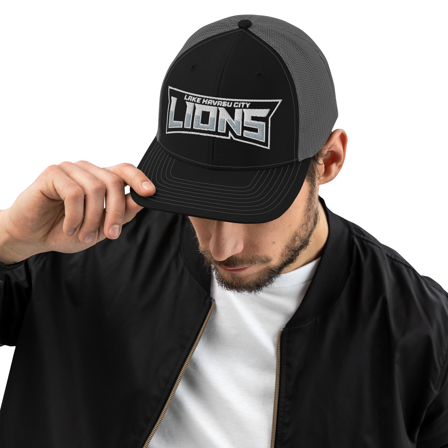 LIONS FC | Lions Text Logo | Trucker Mesh Hat