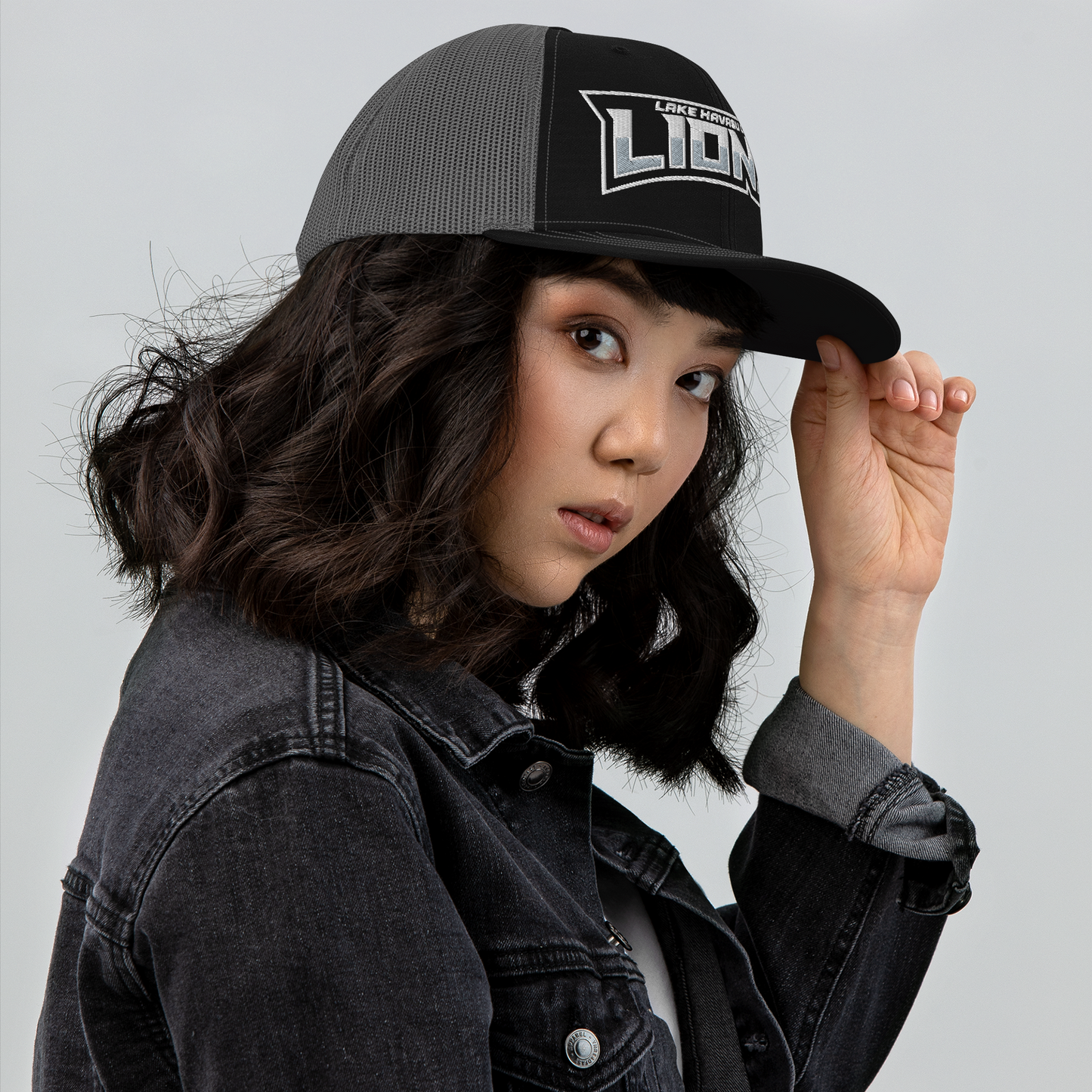 LIONS FC | Lions Text Logo | Trucker Mesh Hat