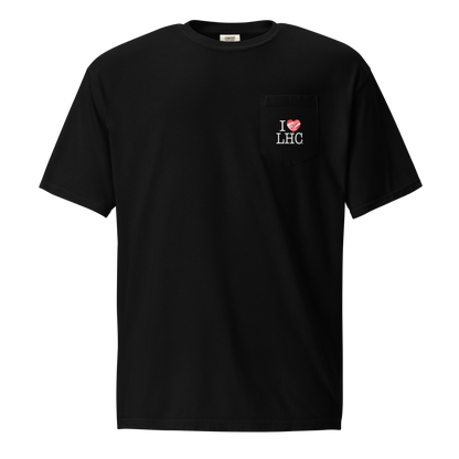 I Love LHC | Unisex garment-dyed pocket t-shirt